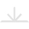 Ekena Millwork Saratoga Architectural Grade PVC Gable Bracket, 72"W x 39"H x 2"D x 4"F, 13/12 Pitch GBP072X39X0204SAR00 - alternate 5